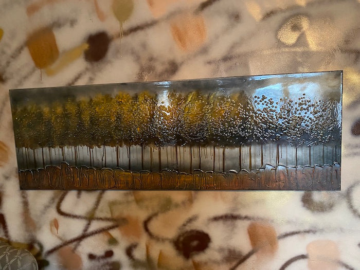 Trees 'Raised' Canvas Wall Art