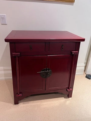 Red Oriental Cabinet