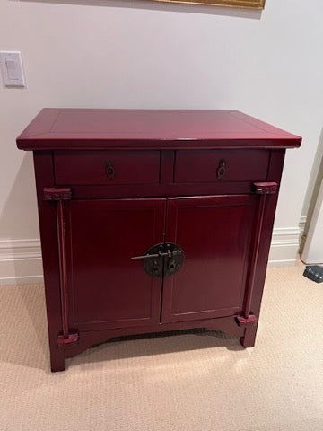 Red Oriental Cabinet