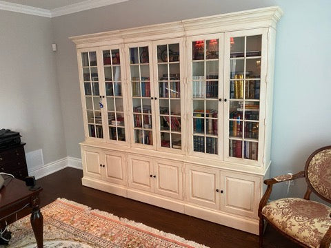 Ethan Allen Villa Triple Library Bookcase Retail 12 000