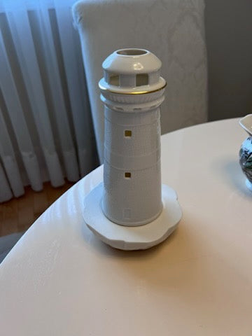 Donegal Parian Irish porcelain lighthouse votive candle holder