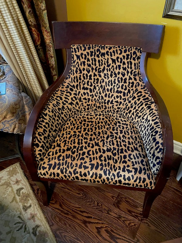 Cheetah Print Armchair