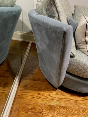 Decor-Rest Round Swivel Cuddler Chair