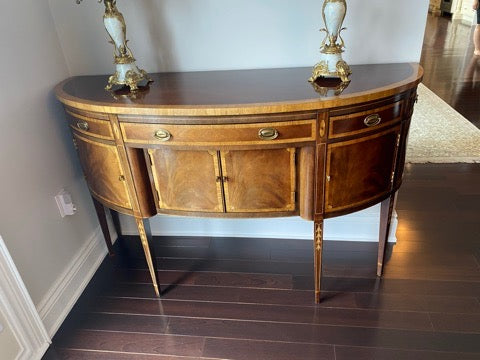 Hickory White Mahogany Console Table