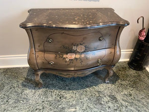 2 Drawer Cabinet, Faux Marble Top