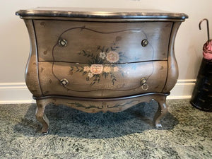 2 Drawer Cabinet, Faux Marble Top