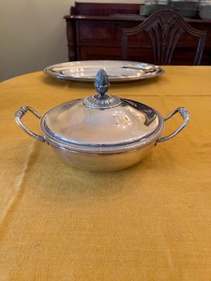 Christofle France, Silverplate Covered Serving Dish