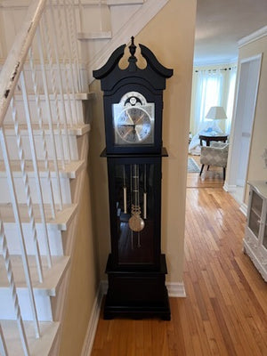 Dehpao Black Grandfather Clock
