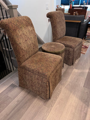 Bombay Company- 2 Bellingham Chairs + Ottoman