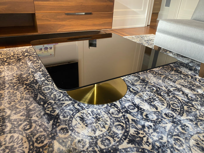 Tom Dixon Modern Flash Coffee Table, Square Brass