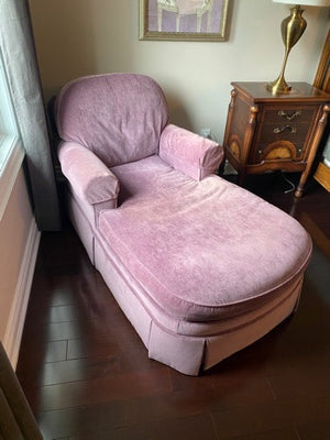 Ethan Allen Purple Chaise