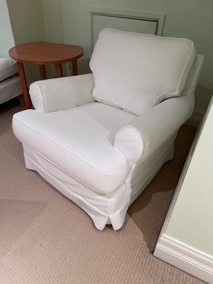 IKEA White Uppland Armchair
