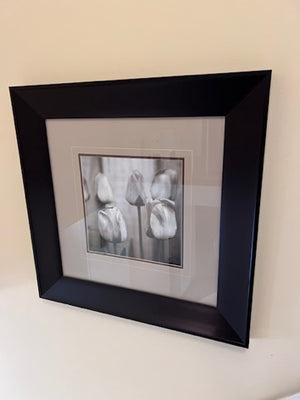 Black Framed Print- Flowers