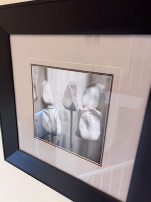 Black Framed Print- Flowers