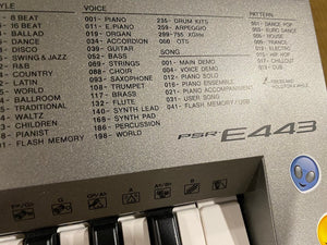 Yamaha PSR-E443 Keyboard + Stand
