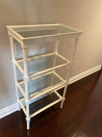 4 Tier Glass Shelving Unit