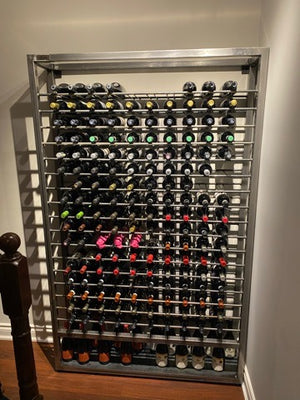 "Welding Ideas" Large Metal Wine Rack