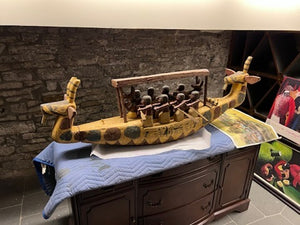 Egyptian Wood Carved Boat