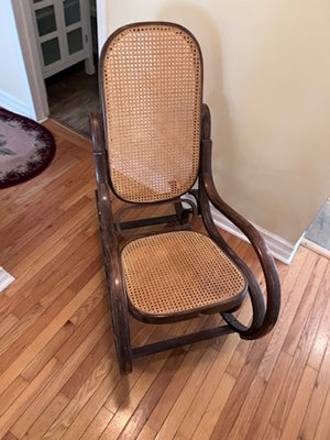 Vintage 1970s Thonet Style Bentwood Rocking Chair
