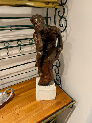 Bronze Painted Ceramic Statue