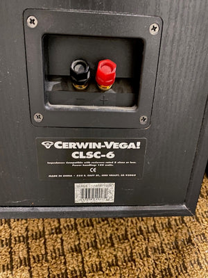 2 Cerwin-Vega! CLSC-6 Speakers + Cerwin-Vega! CLS-12S Centre Speaker