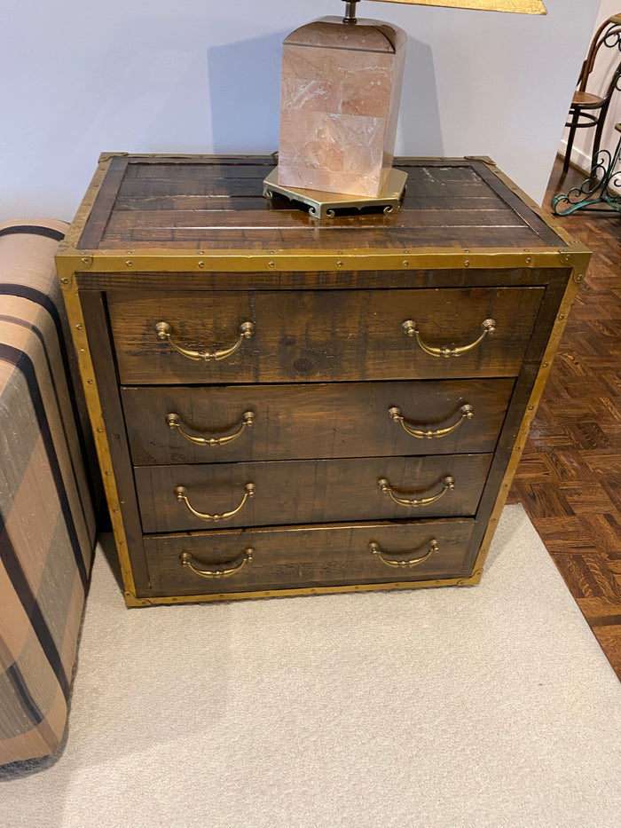 Pair of Unique Trunk Style Chest of Drawers