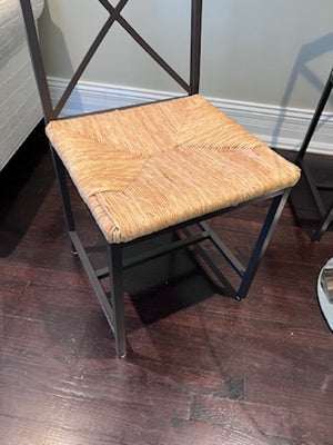Round Glass Breakfast Table + 3 Ikea Chairs