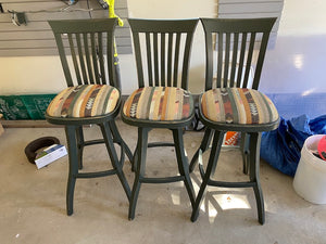 3 MCO Wood Products Bar Stools