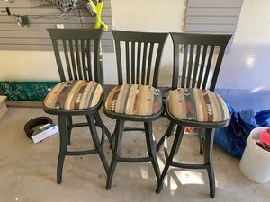 3 MCO Wood Products Bar Stools
