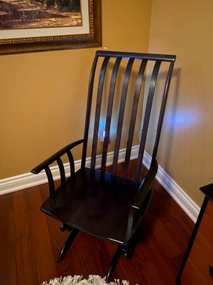 Black Wood Rocking Chair