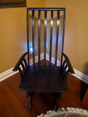 Black Wood Rocking Chair