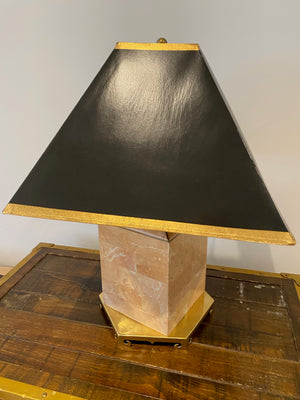 Pair of Faux Marble Table Lamps