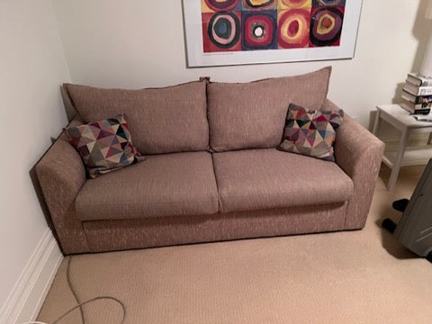 Brown Upholstered Sofa