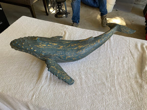 Wood Whale Decor