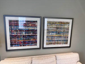 2 Colourful Abstract Prints