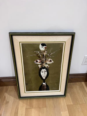 Endre Szasz (Hungarian, 20th Century), Untitled, Mixed media on paper # 2