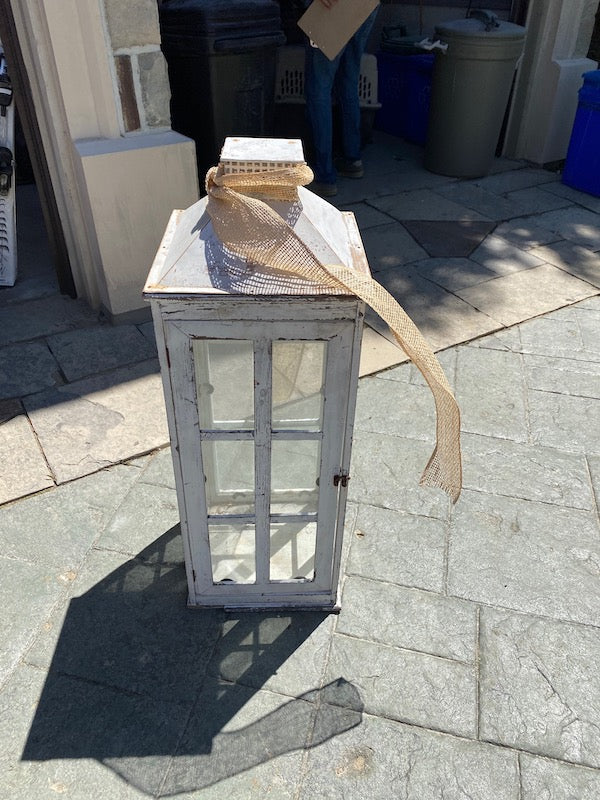 Rustic White Lantern