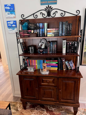 Baker's Rack + Books & Decor