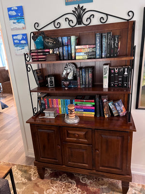 Baker's Rack + Books & Decor