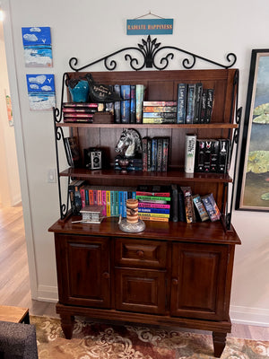 Baker's Rack + Books & Decor