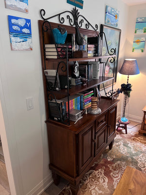 Baker's Rack + Books & Decor