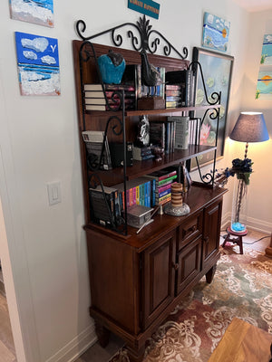 Baker's Rack + Books & Decor