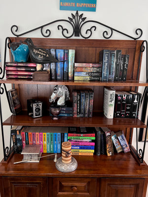 Baker's Rack + Books & Decor