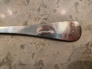 2 Ornate Silver Plate Serving Spoons