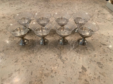 Sterling Silver Sherbet Dessert Cups