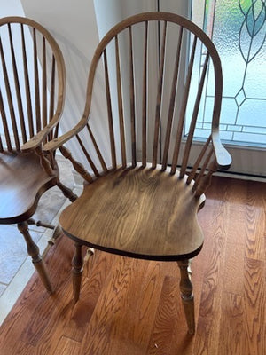 2 Wood Windsor Armchairs