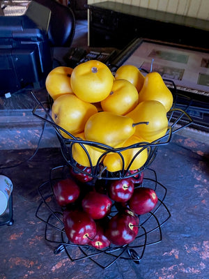Artificial Fruit in Basket Lot