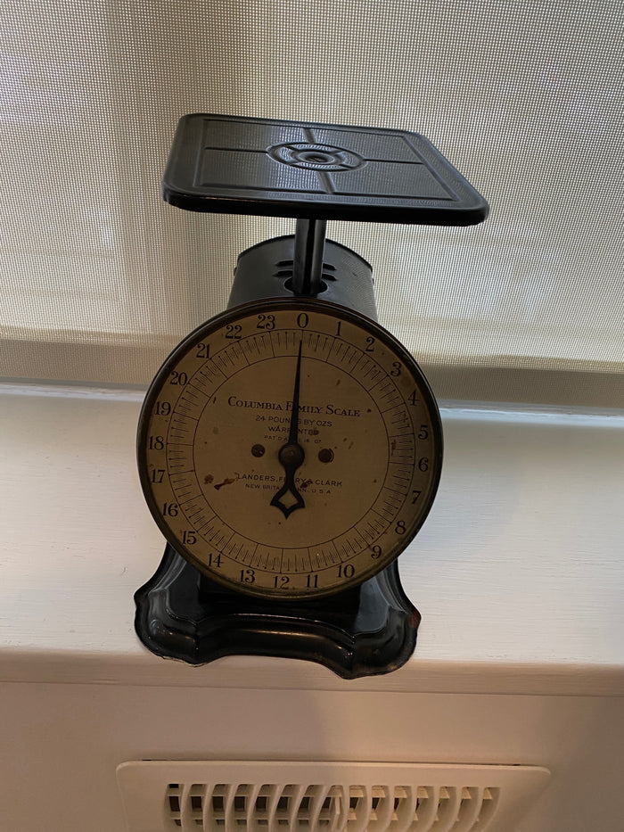 Antique 1907 COLUMBIA FAMILY SCALE-24 LB IN OZS