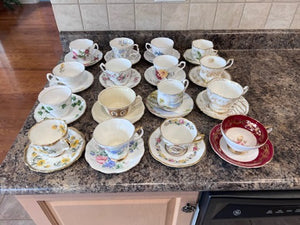 Bone China Misc Cup & Saucer Lot