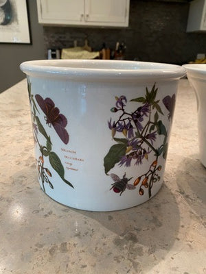 2 The Botanic Garden Portmeirion Ceramic Flower Pots